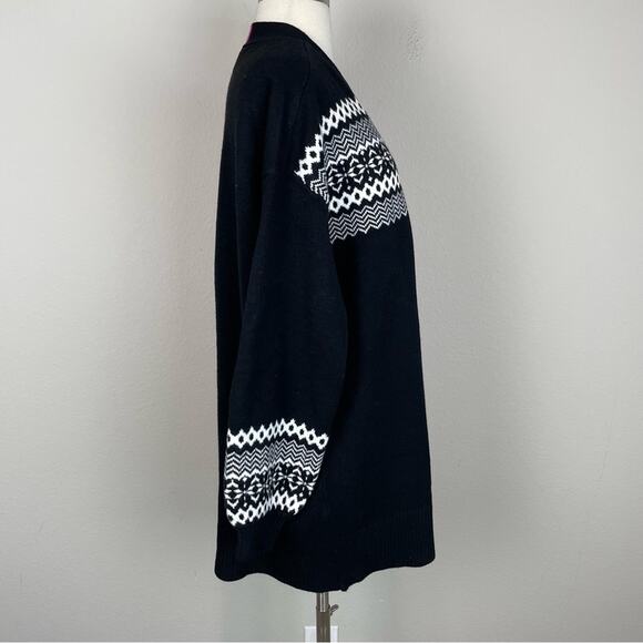 Lane Bryant Pink Black Color Block Cardigan Sweater NWT 14/16 - Picture 5 of 10